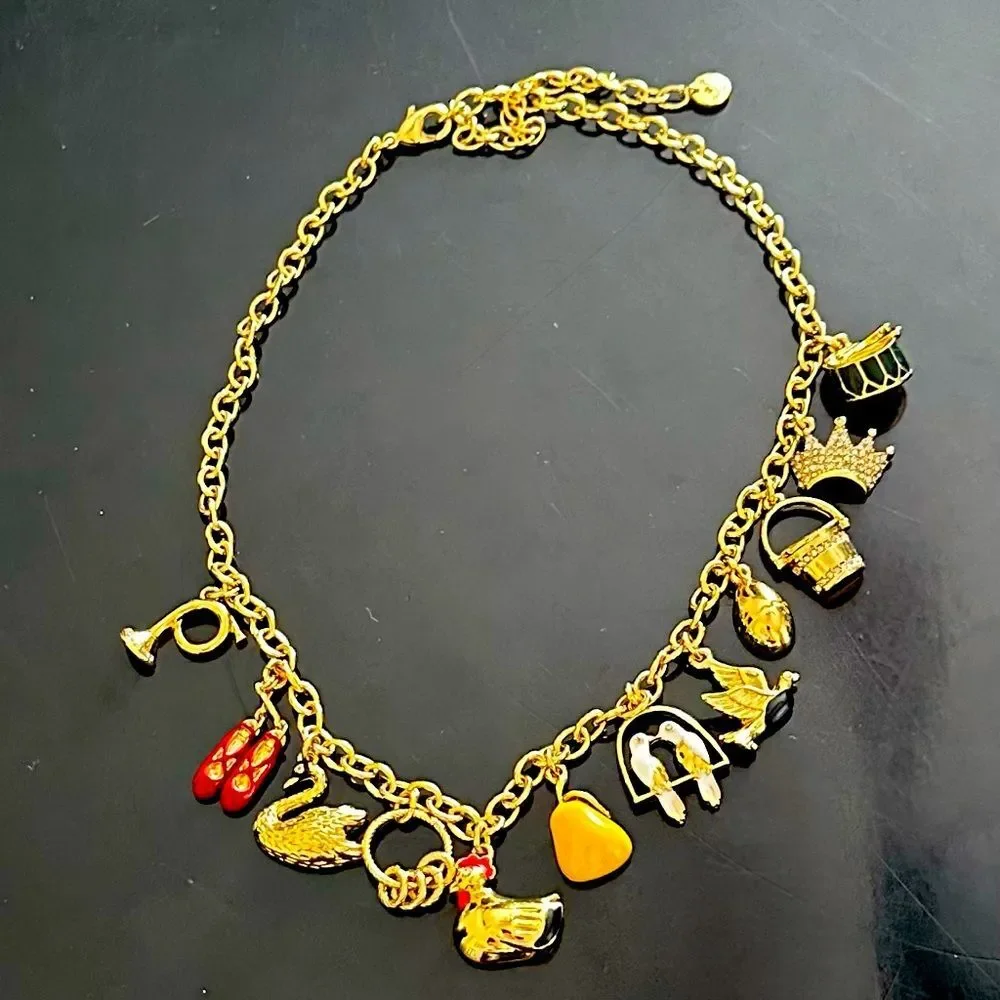 Talbots 12 Days of Christmas Charm Necklace - Picture 2 of 10